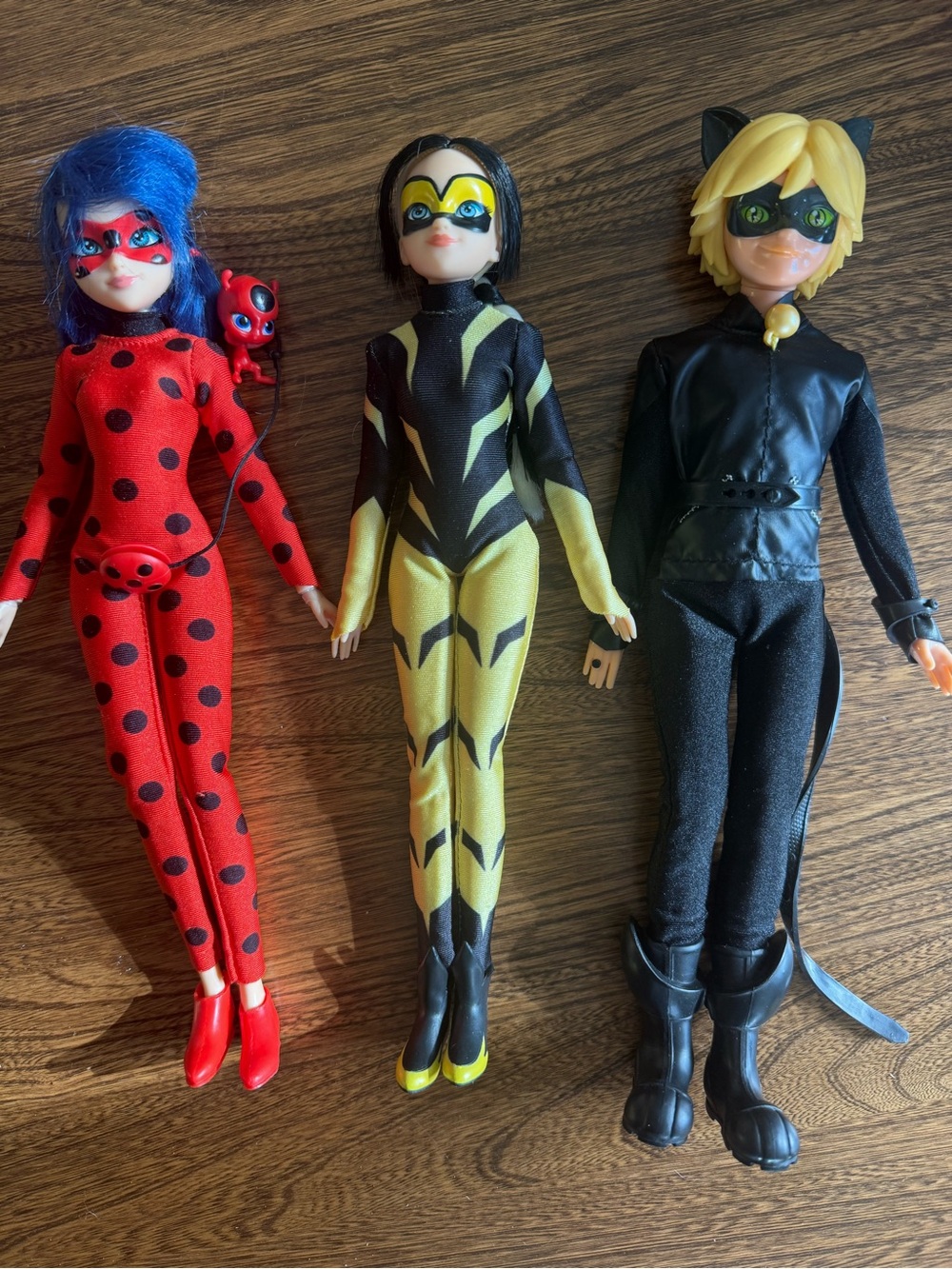 Miraculous Ladybug set of 3 Dolls